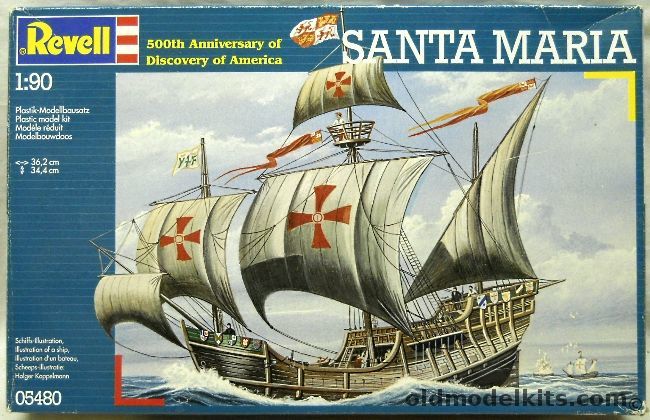 Revell 1/90 Santa Maria Columbus' Flagship, 05480 plastic model kit